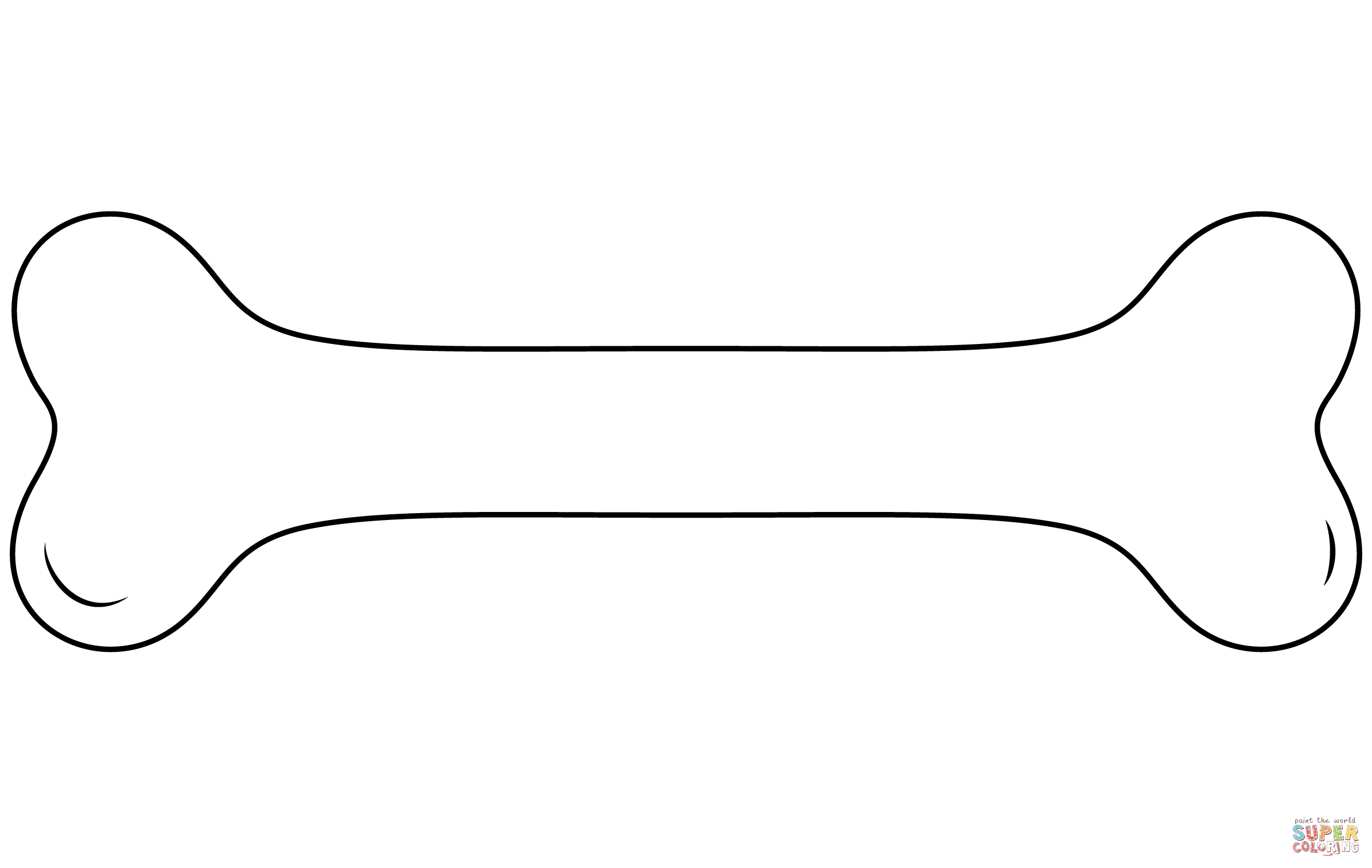 Dibujo de Hueso de perro para colorear | Dibujos para colorear imprimir gratis Dibujo de Hueso de perro para colorear | Dibujos para colorear imprimir gratis