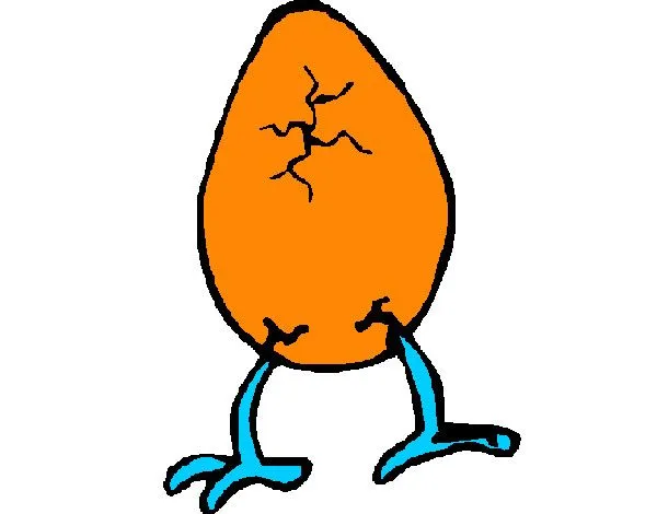 Dibujo de Huevo con patas pintado por Yosmer4 en Dibujos.net el ...