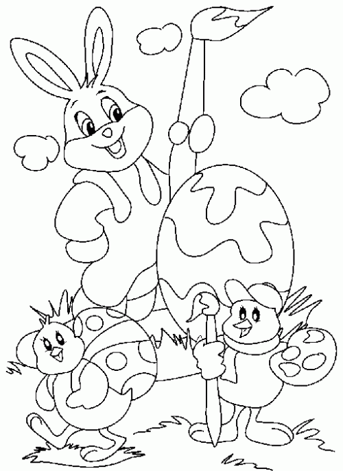 Dibujo de Huevos de Pascua para colorear. Dibujos infantiles de ... Dibujo de Huevos de Pascua para colorear. Dibujos infantiles de ...