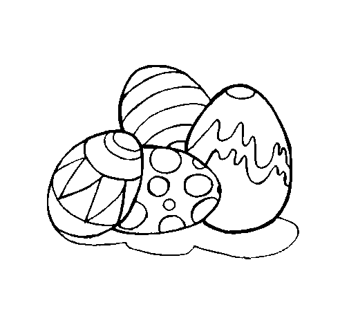 Dibujo de Huevos de pascua para Colorear - Dibujos.net Dibujo de Huevos de pascua para Colorear - Dibujos.net