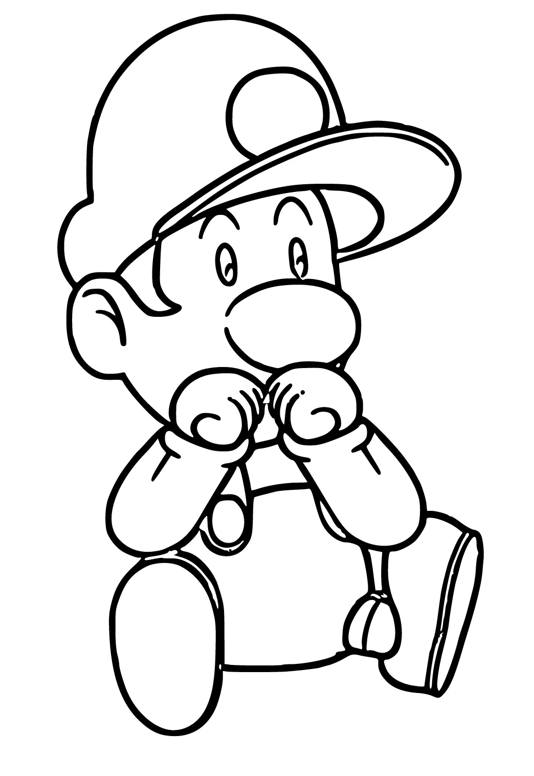 Dibujo e Imagen Luigi Bebé para Colorear y Imprimir Gratis para Adultos y Niños - Lystok.com Dibujo e Imagen Luigi Bebé para Colorear y Imprimir Gratis para Adultos y Niños - Lystok.com
