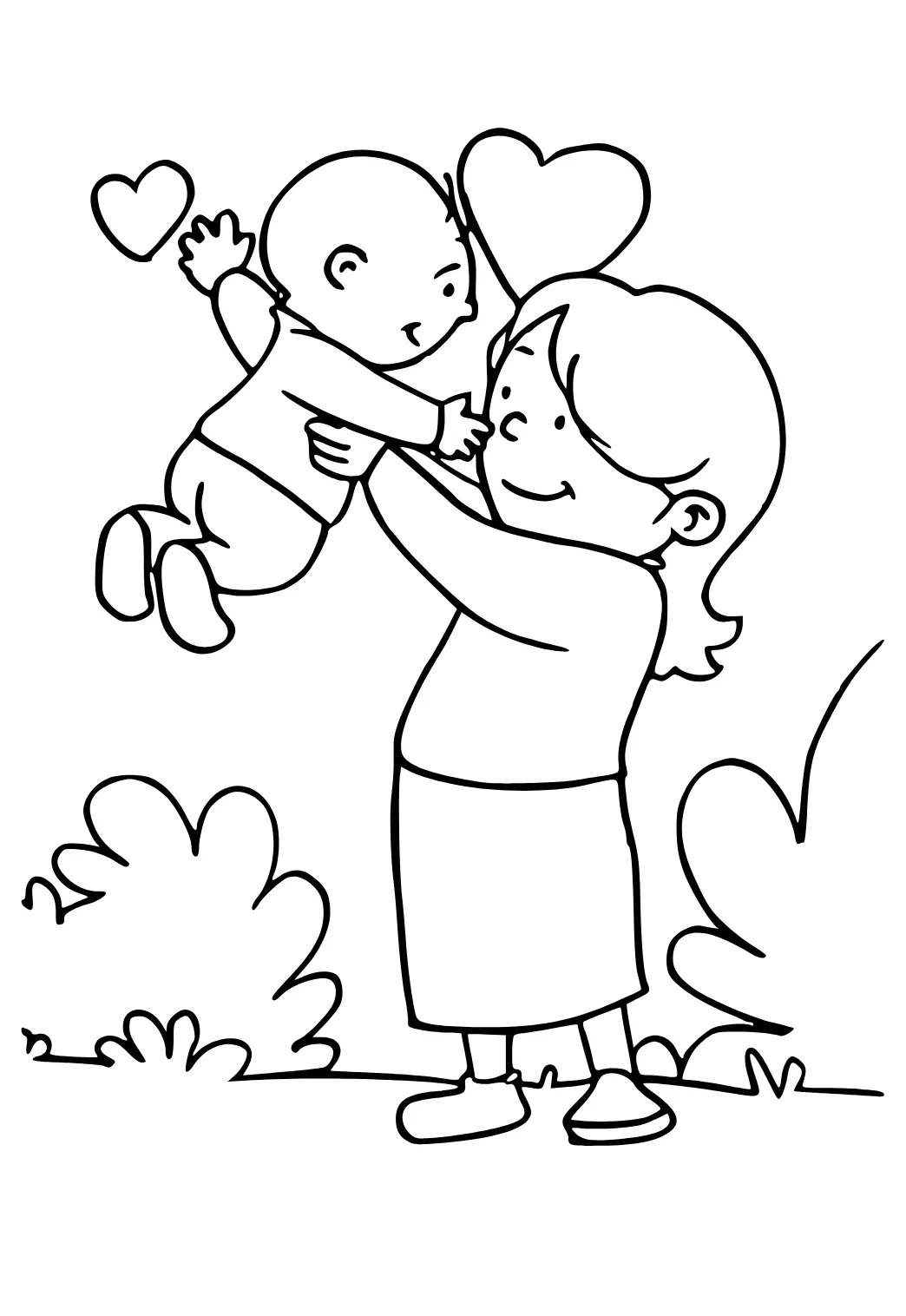 Dibujo e Imagen Mamá Corazón para Colorear y Imprimir Gratis para Adultos y Niños - Lystok.com Dibujo e Imagen Mamá Corazón para Colorear y Imprimir Gratis para Adultos y Niños - Lystok.com