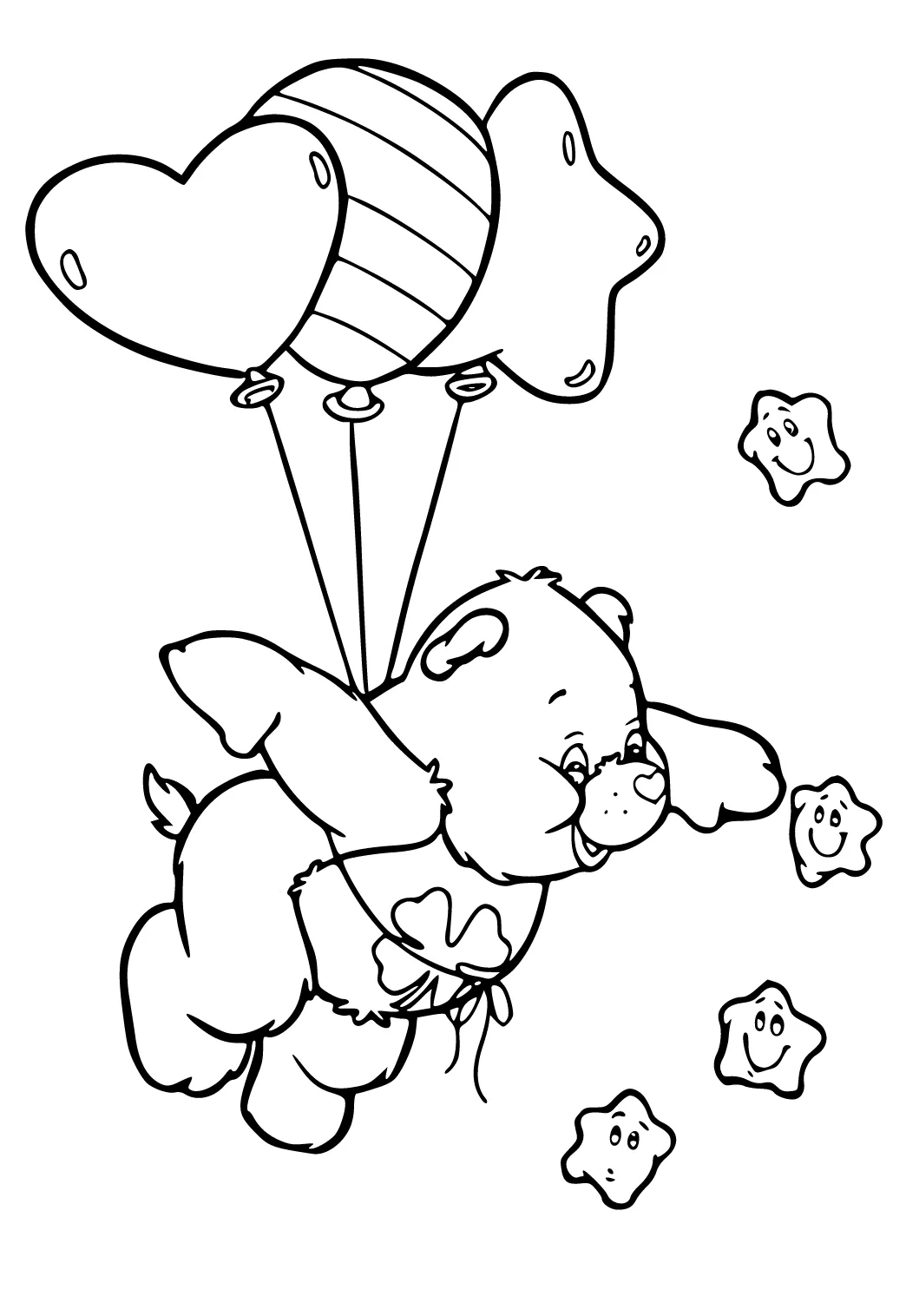 Dibujo e Imagen Ositos Cariñositos Vuelo para Colorear y Imprimir Gratis para Adultos y Niños - Lystok.com Dibujo e Imagen Ositos Cariñositos Vuelo para Colorear y Imprimir Gratis para Adultos y Niños - Lystok.com