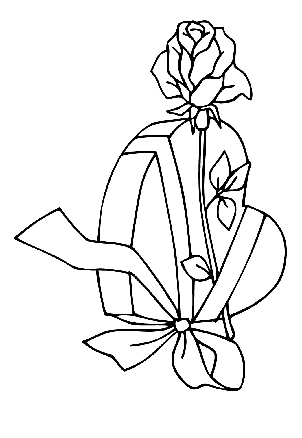 Dibujo e Imagen San Valentín Rosa para Colorear y Imprimir Gratis para Adultos y Niños - Lystok.com Dibujo e Imagen San Valentín Rosa para Colorear y Imprimir Gratis para Adultos y Niños - Lystok.com