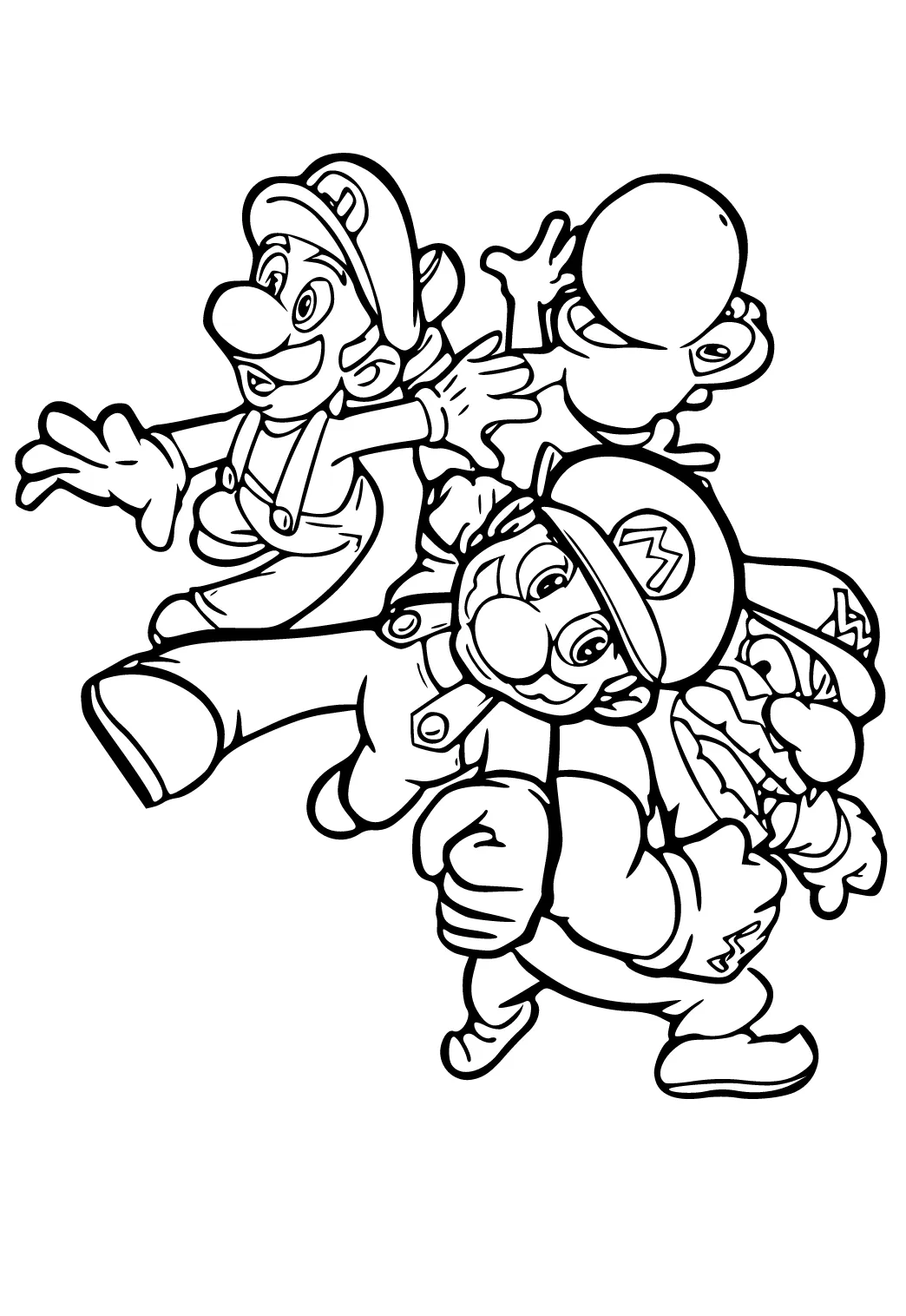 Dibujo e Imagen Super Mario Caracteres para Colorear y Imprimir Gratis para Adultos y Niños - Lystok.com