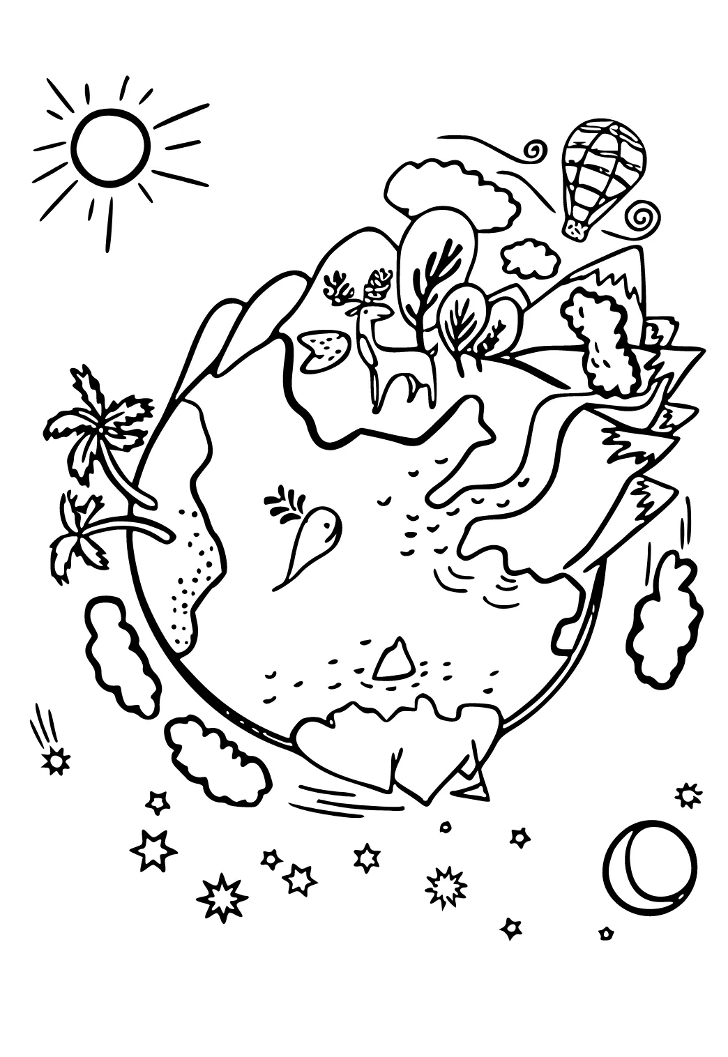 Dibujo e Imagen Día de la Tierra Planeta para Colorear y Imprimir Gratis para Adultos y Niños - Lystok.com Dibujo e Imagen Día de la Tierra Planeta para Colorear y Imprimir Gratis para Adultos y Niños - Lystok.com