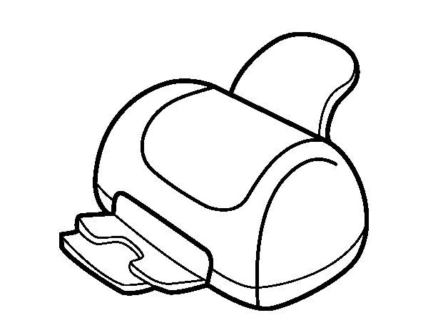 Dibujo de Impresora para Colorear - Dibujos.net Dibujo de Impresora para Colorear - Dibujos.net