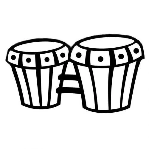 Dibujo para imprimir y colorear unos bongos - Dibujos para ... Dibujo para imprimir y colorear unos bongos - Dibujos para ...