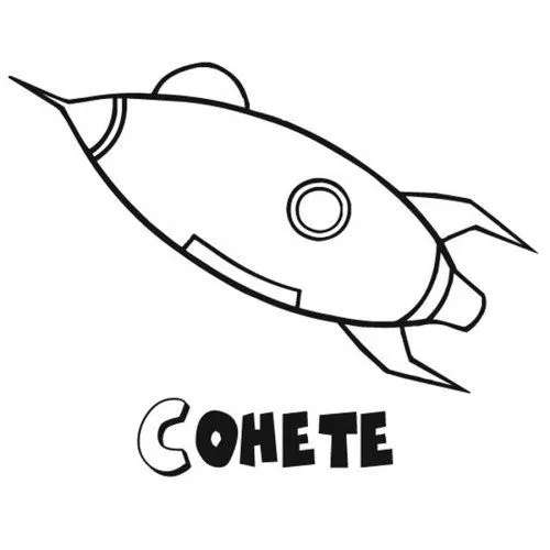Dibujo para imprimir y colorear de un cohete - Dibujos para ... Dibujo para imprimir y colorear de un cohete - Dibujos para ...