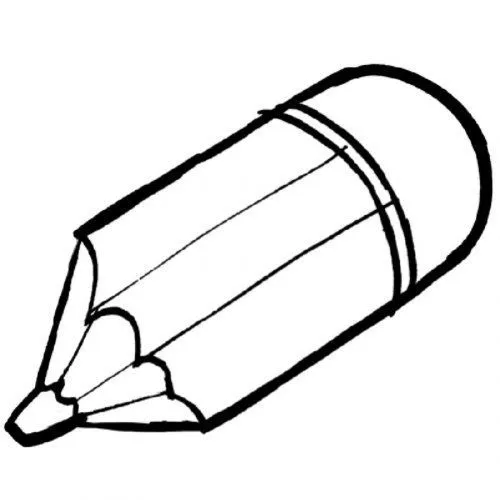 Dibujo para imprimir y colorear de un lápiz - Dibujos para ... Dibujo para imprimir y colorear de un lápiz - Dibujos para ...