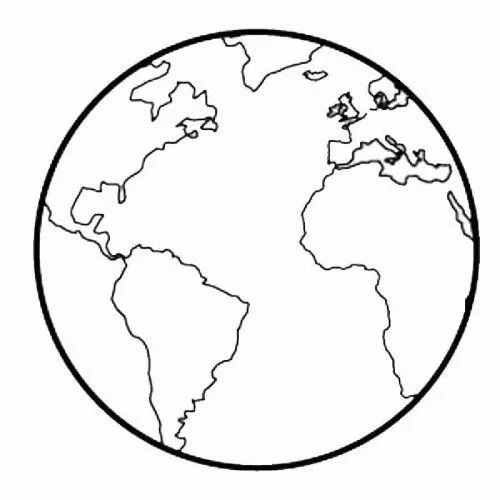 Dibujo para imprimir y colorear de la Tierra - Dibujos para ... Dibujo para imprimir y colorear de la Tierra - Dibujos para ...