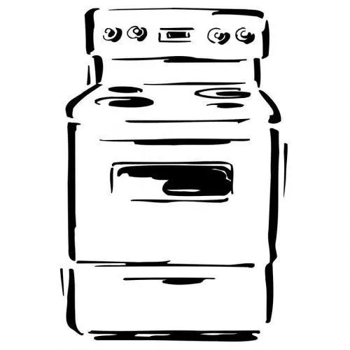 Dibujo para imprimir y pintar de un horno - Dibujos para colorear ...