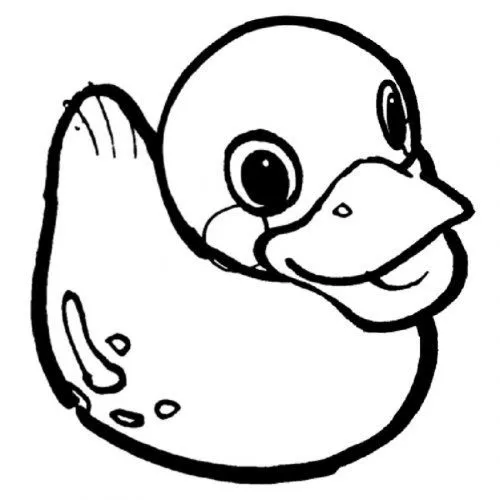 Dibujo para imprimir y pintar un patito de goma - Dibujos para ...