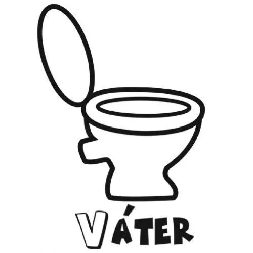Dibujo para imprimir y pintar de una taza de váter - Dibujos para ... Dibujo para imprimir y pintar de una taza de váter - Dibujos para ...