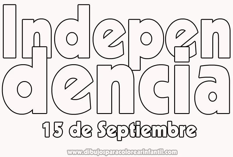 Dibujo de Independencia para colorear - 15 de Septiembre para ... Dibujo de Independencia para colorear - 15 de Septiembre para ...
