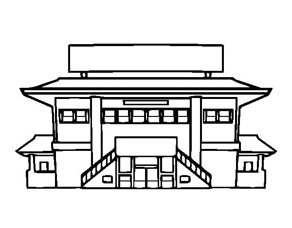 Dibujo de Instituto para Colorear - Dibujos.net