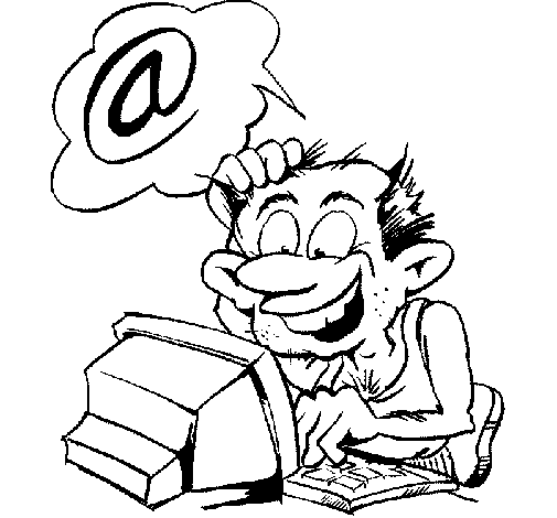 Dibujo de Internet para Colorear - Dibujos.net Dibujo de Internet para Colorear - Dibujos.net