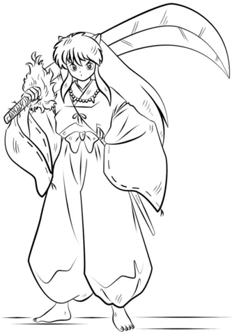 Dibujo de Inuyasha para colorear | Dibujos para colorear imprimir ... Dibujo de Inuyasha para colorear | Dibujos para colorear imprimir ...