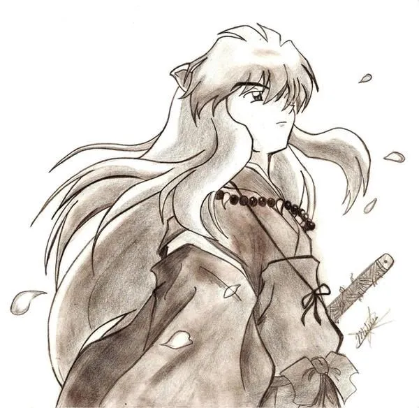 Inuyasha dibujos a lapiz - Imagui