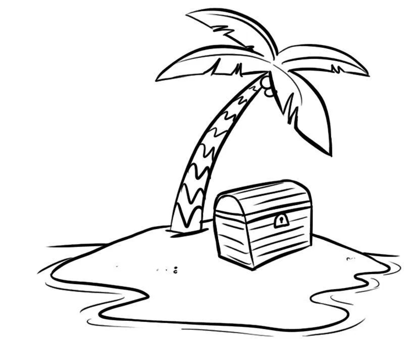 Dibujo de la Isla del tesoro para imprimir y colorear. Dibujos de ... Dibujo de la Isla del tesoro para imprimir y colorear. Dibujos de ...