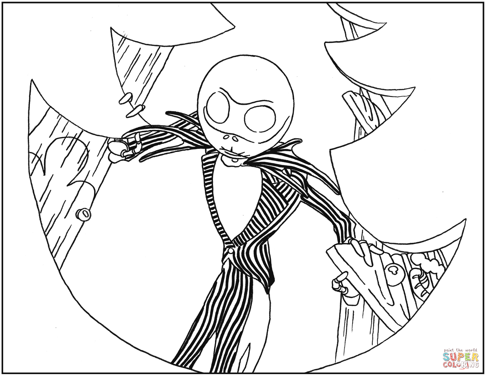 Dibujo de Jack Skellington, de Pesadilla antes de Navidad para colorear | Dibujos para colorear imprimir gratis Dibujo de Jack Skellington, de Pesadilla antes de Navidad para colorear | Dibujos para colorear imprimir gratis