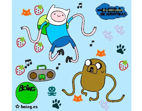 Dibujo de fin y jake bailando pintado por Trigunzzz en Dibujos.net ... Dibujo de fin y jake bailando pintado por Trigunzzz en Dibujos.net ...