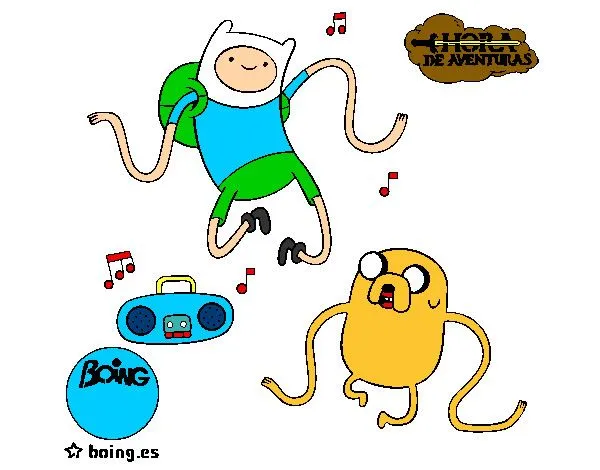 Dibujo de fin i jake es cuchando musica pintado por Alvarogp06 en ...