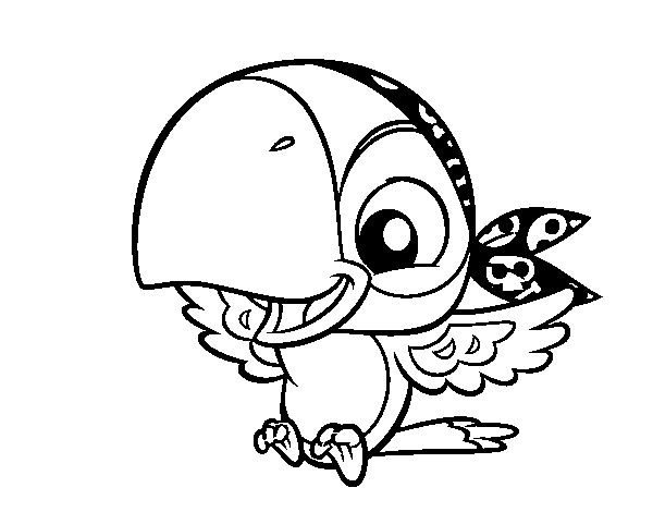Dibujo de Jake y los piratas de nunca jamás - Skully para Colorear ... Dibujo de Jake y los piratas de nunca jamás - Skully para Colorear ...