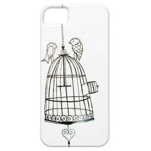 dibujo de la jaula de pájaros iPhone 5 Case-Mate protectores | Zazzle dibujo de la jaula de pájaros iPhone 5 Case-Mate protectores | Zazzle