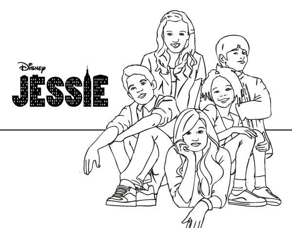Dibujo de Jessie - Disney Channel para Colorear - Dibujos.net Dibujo de Jessie - Disney Channel para Colorear - Dibujos.net