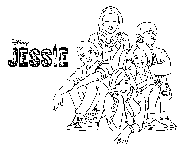 Dibujo de Jessie - Disney Channel para Colorear - Dibujos.net