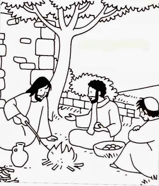Dibujo de Jesus con sus discipulos para colorear ~ Dibujos ... Dibujo de Jesus con sus discipulos para colorear ~ Dibujos ...