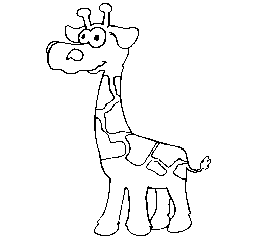 Dibujo de Jirafa 3 para Colorear