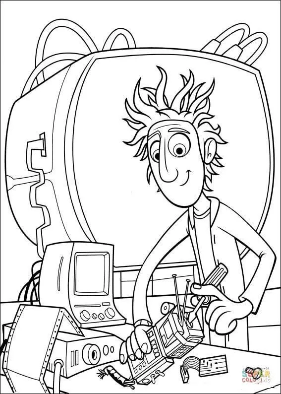 Dibujo de Joven Inventor para colorear | Dibujos para colorear ...