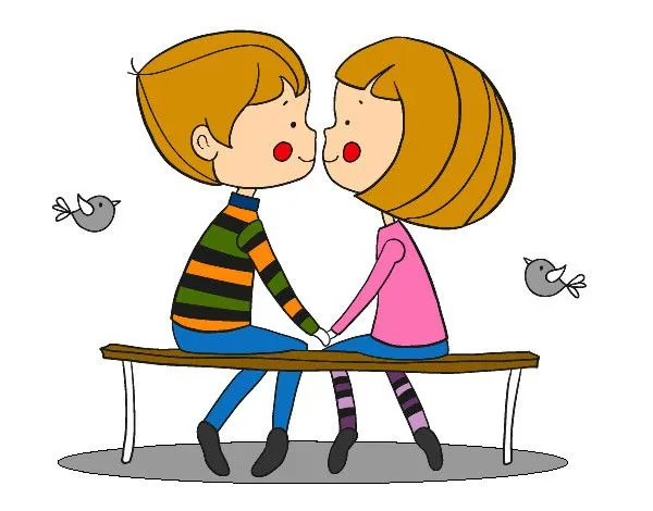 Dibujo de Jóvenes enamorados pintado por Carlyguay en Dibujos.net ... Dibujo de Jóvenes enamorados pintado por Carlyguay en Dibujos.net ...