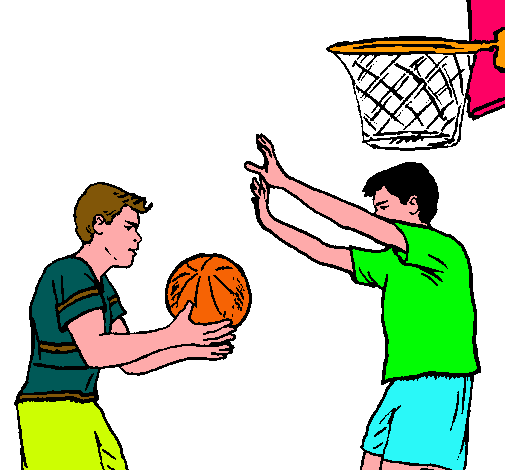Dibujo de Jugador defendiendo pintado por Baloncesto en Dibujos ... Dibujo de Jugador defendiendo pintado por Baloncesto en Dibujos ...