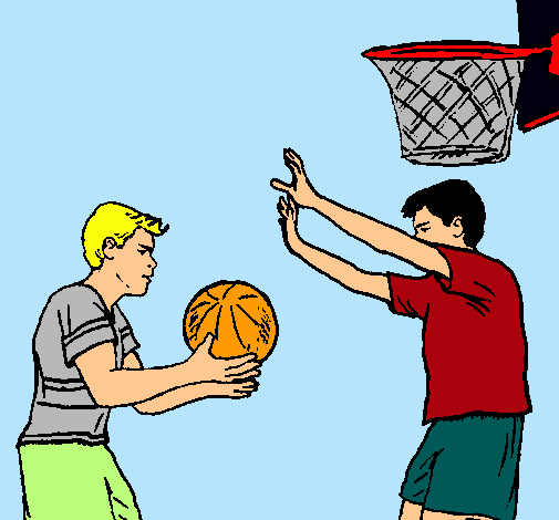 Dibujo de Jugador defendiendo pintado por Baloncesto en Dibujos ... Dibujo de Jugador defendiendo pintado por Baloncesto en Dibujos ...
