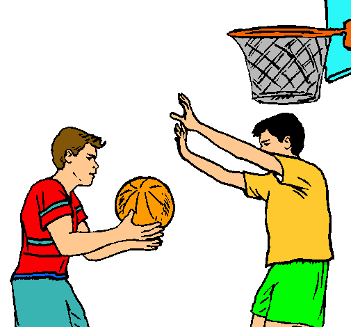 Dibujo de Jugador defendiendo pintado por Baloncesto en Dibujos ... Dibujo de Jugador defendiendo pintado por Baloncesto en Dibujos ...