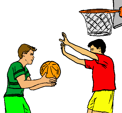 Dibujo de Jugador defendiendo pintado por Baloncesto en Dibujos ... Dibujo de Jugador defendiendo pintado por Baloncesto en Dibujos ...