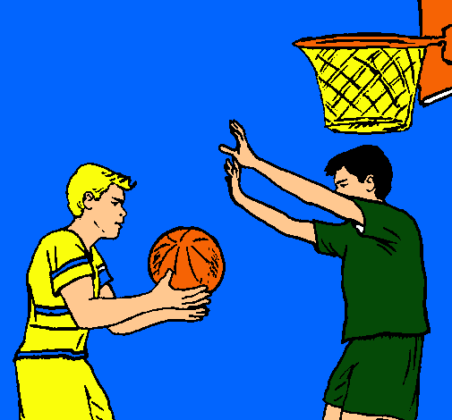 Dibujo de Jugador defendiendo pintado por Basquetbol en Dibujos ...