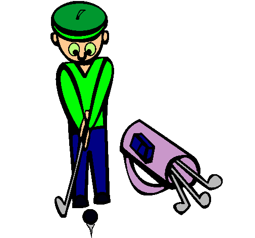 Dibujo de Jugador de golf II pintado por Golf en Dibujos.net el ...
