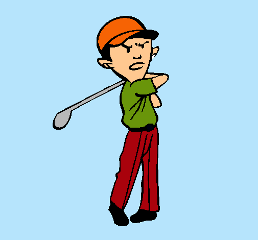 Dibujo de Jugador de golf pintado por Sebastianvelez en Dibujos ...