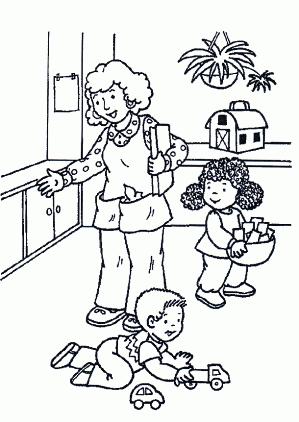 Los Niños Con juguetes Colouring Pages (page 3)