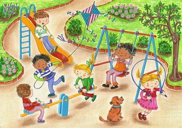 Parque infantil dibujos - Imagui
