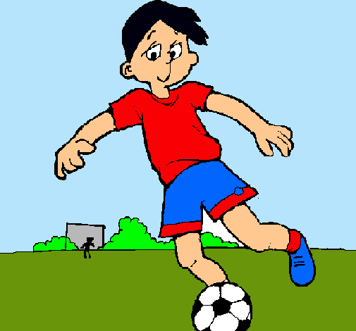 Dibujo de Jugar a fútbol pintado por Futbolista en Dibujos.net el ... Dibujo de Jugar a fútbol pintado por Futbolista en Dibujos.net el ...