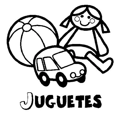 Dibujo de Juguetes para Colorear - Dibujos.net