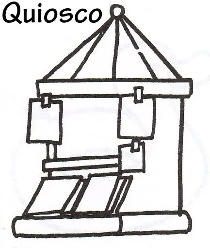 Dibujo de kioscos para pintar - Imagui