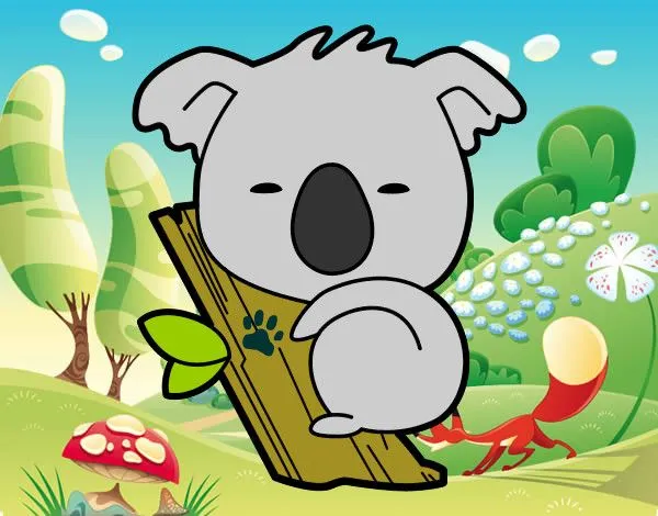Dibujo de koala pintado por Danilupis en Dibujos.net el día 28-02 ...
