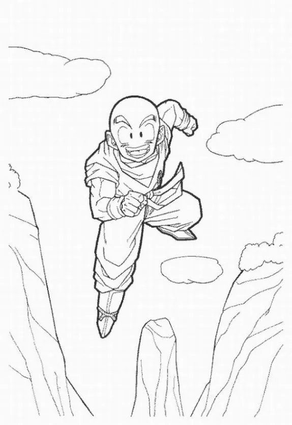 Dibujo de Krilin para colorear. Dibujos infantiles de Krilin ... Dibujo de Krilin para colorear. Dibujos infantiles de Krilin ...