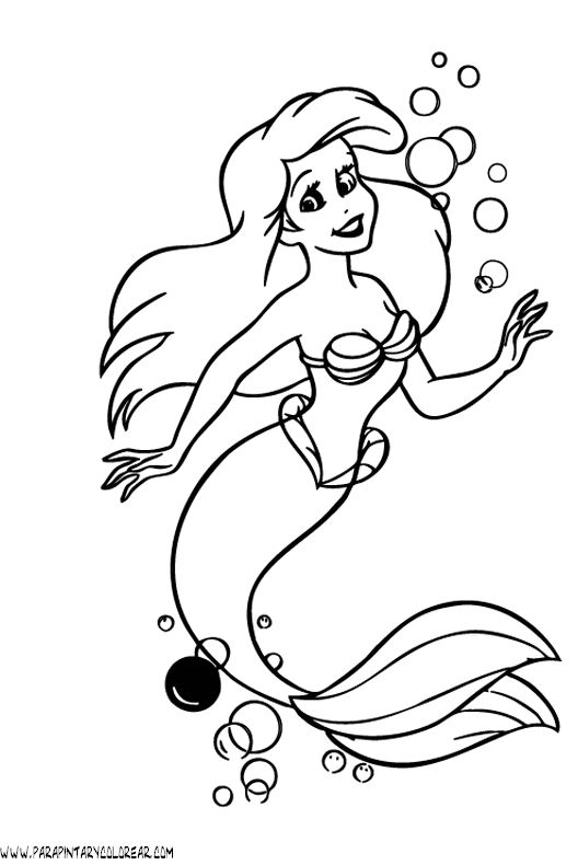 dibujo-la-sirenita-walt-disney-019